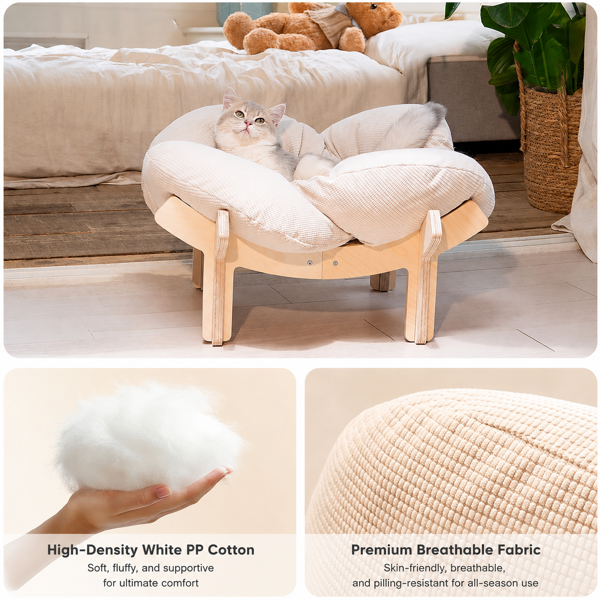 Premium Elevated Cat Bed